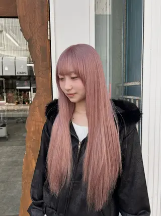 ロング カラー 木藤 優杏のヘアスタイル