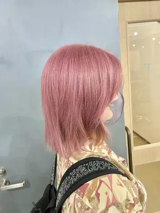 セミロング カラー パーマ ヘアアレンジ メンズ キッズ ネイル マツエク・マツパ エビスザキレン／メン ズ／心斎橋🌳のヘアスタイル