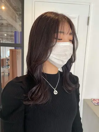セミロング カラー ヘアアレンジ REONA🪽✨薬院 レイヤーカット🫧のヘアスタイル