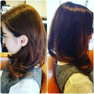 ロング spa hair ark 富井直美のヘアスタイル