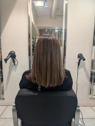 ミディアム カラー 似合わせヘアセット& カット🤍野口弥生のヘアスタイル
