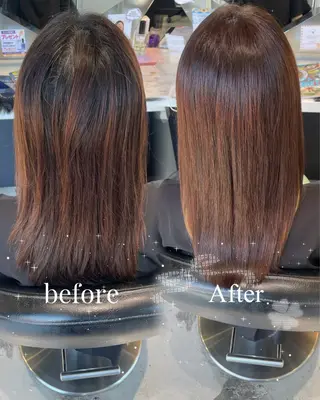 ロング カラー 透明感カラー🫧/レ イヤー🍀/樹奈🤍のヘアスタイル