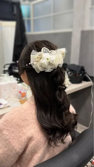 ロング ヘアアレンジ 加藤 碧唯のヘアスタイル