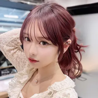 ロング カラー ヘアアレンジ パーマ ITbyALBUM 中野店のヘアスタイル