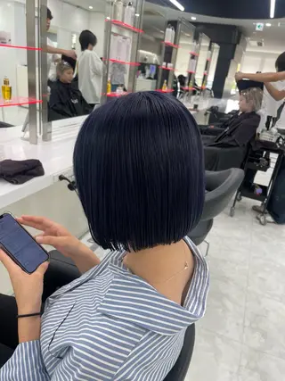 ロング カラー ラベンダー💜 グレージュ🩶のヘアスタイル