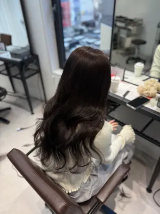 ロング カラー caho／大阪梅田 韓国ヘア♡のヘアスタイル