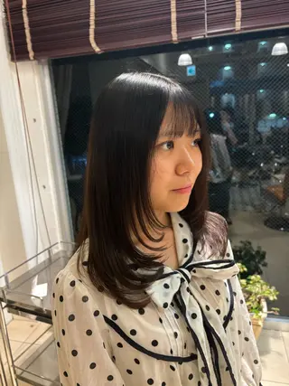 ロング 橋田 恵美のヘアスタイル