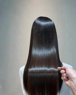 ロング 髪質改善&白髪ぼかし カラー♡店長みやけ♡のヘアスタイル