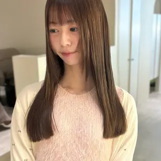 ロング カラー hana🪞髪質改善 /透明感カラーのヘアスタイル