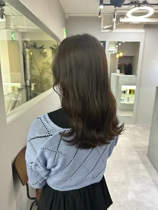 セミロング 似合わせ/赤み消し color🫧ひかりのヘアスタイル