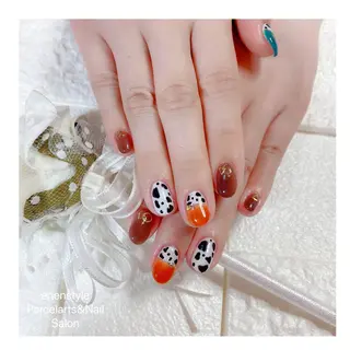 ミディアム ネイル 🐾enen style 🐾のネイルデザイン