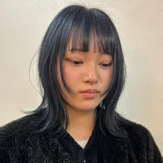 ミディアム カラー cashel /ブリーチのヘアスタイル