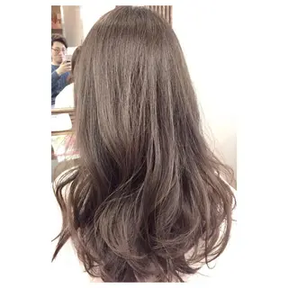 ロング カラー パーソナルカラー診断 できます 木曽 主博のヘアスタイル