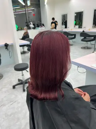 ミディアム カラー 🫧レイヤーカット ・ハッシュ🫧龍星のヘアスタイル