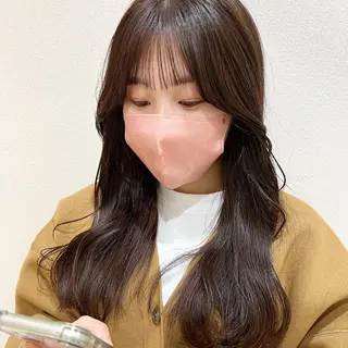 ロング カラー 外国人対応 佐久間のヘアスタイル