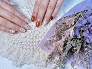 ショート カラー ネイル Le’a NailSalonのネイルデザイン