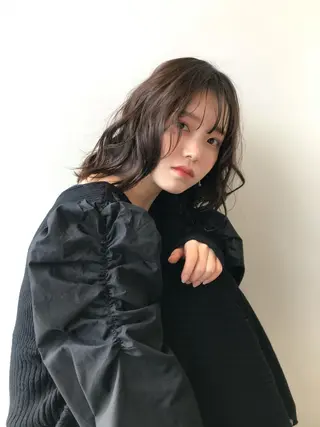 ミディアム chie 。のヘアスタイル