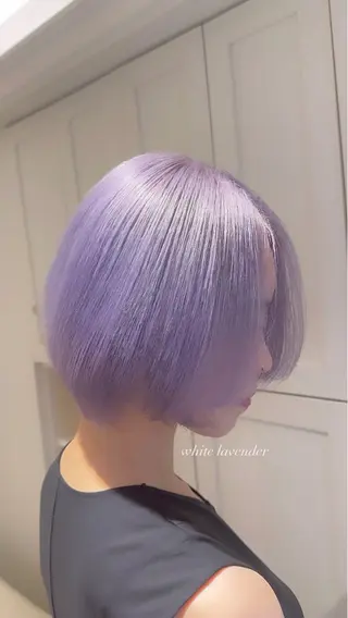 ショート カラー ヒロミ/ミルクティー /ブロンド/ピンクのヘアスタイル