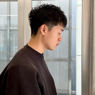 ショート カラー メンズ 🤍ブリーチなしカラ ー/渋谷/YUU🤍のヘアスタイル