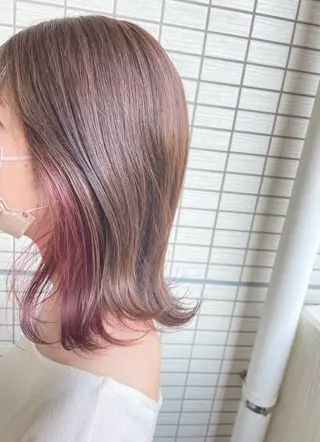 ミディアム カラー 川名 充✂️のヘアスタイル