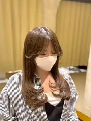 ロング カラー 高槻No.1🇰🇷 韓国ヘア 橋口陽太のヘアスタイル