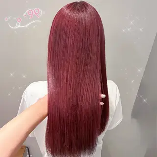 ロング カラー ガーリー /ヘアメ/あつはのヘアスタイル