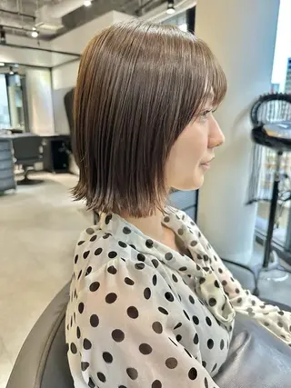 ミディアム カラー The Ect 江坂Kurumiのヘアスタイル
