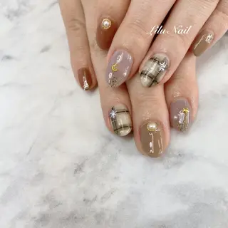 ネイル モチの良さ◉ フィルインネイル♡のネイルデザイン