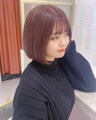 ミディアム fuwari 美白ショコラカラーのヘアスタイル