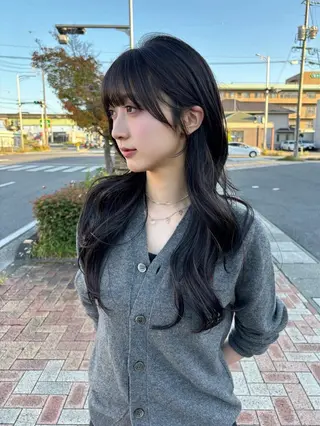 ロング カラー 中野 芽郁のヘアスタイル