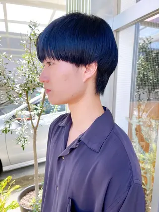 ショート カラー メンズ メンズパーマ タカキリョウのヘアスタイル