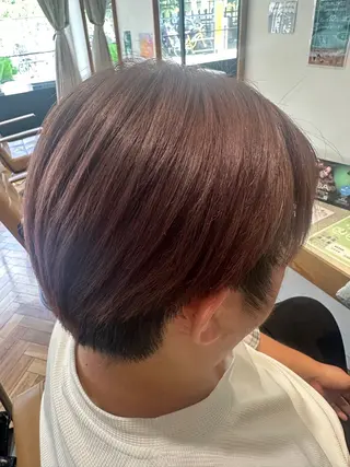 ショート カラー メンズ キョウスケ/レイヤー /ハイトーンのヘアスタイル