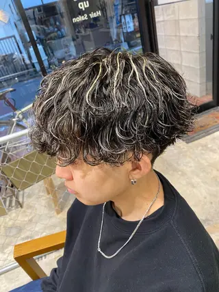 パーマ メンズ 🌴パーマオタク🌴 長谷川　諒佑🌈のヘアスタイル
