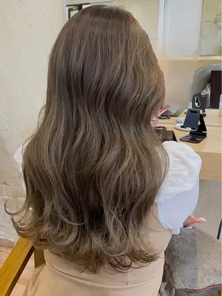 ロング カラー マンツーマン 美容師💚コウブチのヘアスタイル