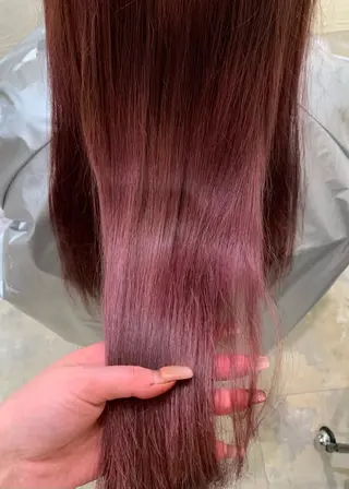 ロング カラー 中沢梨々花 🎀透明感カラーのヘアスタイル