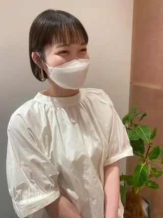 ミディアム BLOCK hair makeのヘアスタイル
