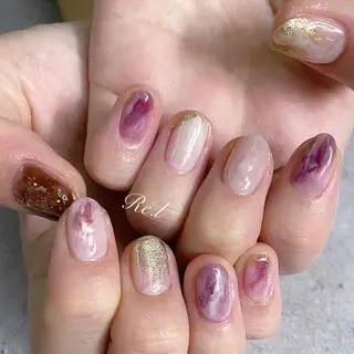 ネイル モチの良さ◉ フィルインネイル♡のネイルデザイン