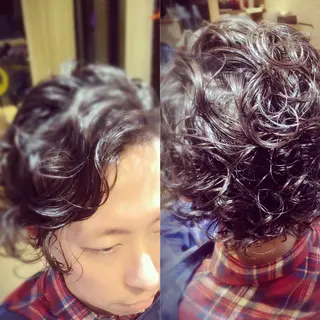 パーマ メンズ 幸山 雄樹のヘアスタイル