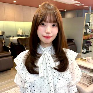 ロング カラー 🎀【韓国ヘア】 🎀田中 華澄のヘアスタイル