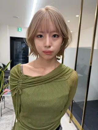 カラー 羽根田 果奈のヘアスタイル