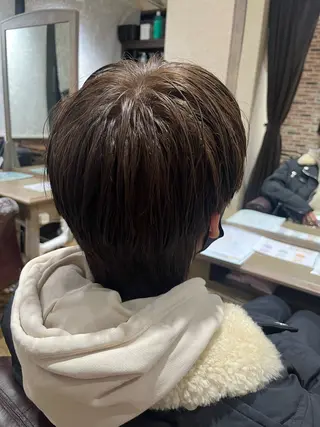 ミディアム カラー 髪質改善 石崎廉のヘアスタイル