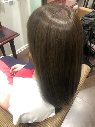 ミディアム カラー ヘアアレンジ 髪質改善/韓国風 レイヤー/田村祐樹のヘアスタイル