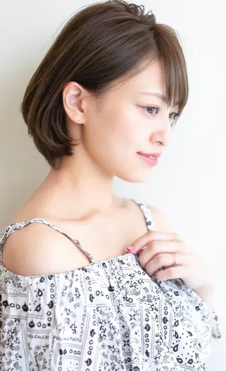 ショート カラー パーマ ヘアアレンジ ネイル マツエク・マツパ バレイヤージュ 藤沢 髪質改善 竹内ケンゴのヘアスタイル