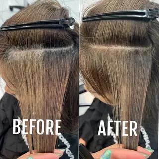 ミディアム カラー かわはら たみのヘアスタイル