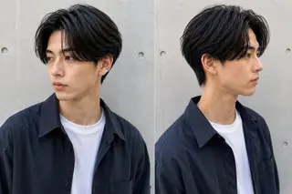 ミディアム 大宮|メンズカット モデル✂️凛のヘアスタイル