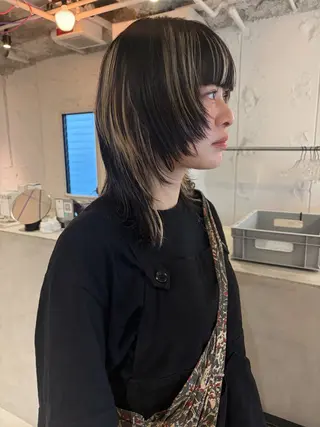 ミディアム カラー 村上雅人 ナチュラルモードのヘアスタイル