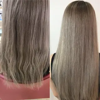 ロング ウルフカット レイヤーカット上柿のヘアスタイル