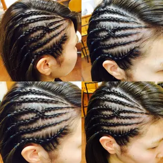 ✨コーンロウ✨ 本田さゃかのヘアスタイル