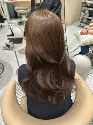 ロング カラー 🤎小顔レイヤー /ベージュ🤎友香のヘアスタイル