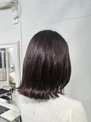 ミディアム カラー  熊野 タイソンのヘアスタイル